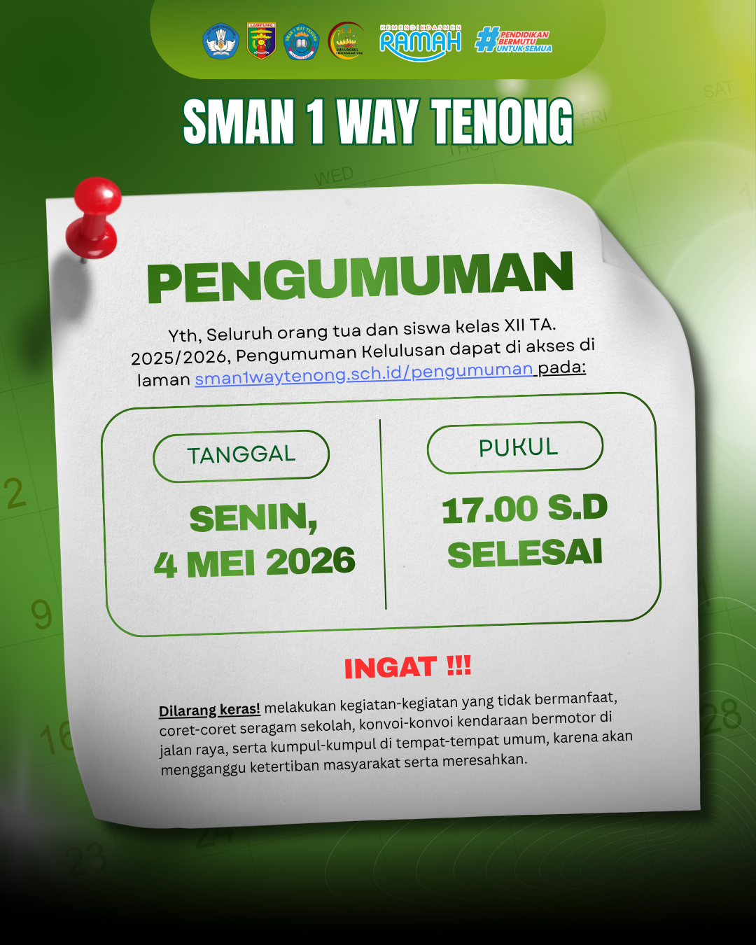 Pemberitahuan Orang Tua