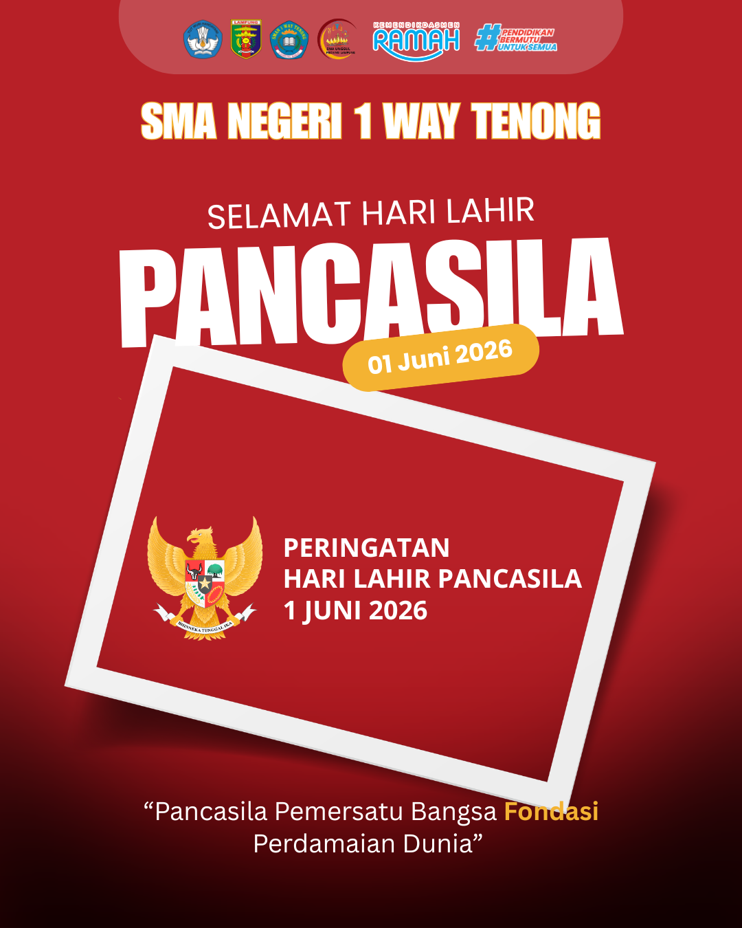 Selamat Memperingati Hari Lahir Pancasila – 2026
